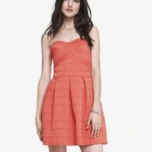 Sans Souci Strapless Coral Dress
